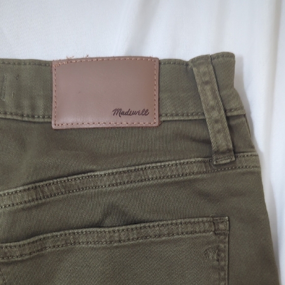 Madewell 10" High-Rise Skinny Jeans, Color Olive Wash Size 28 - Picture 12 of 15